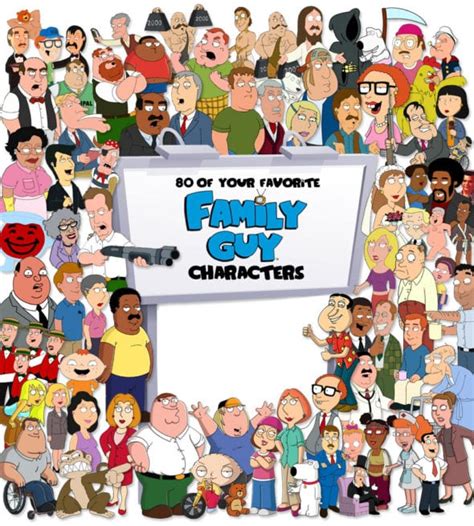 family guy all the characters|front facing family guy characters.